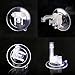 8 Pack Christmas Candle Holder Clamps with Suction Cups - Ideal for Christmas Celebration Candles,Candlesticks Holders for Window Candles