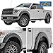EAG Fender Flares 4pcs Black Textured Styleside Bed Pocket Riveted Bolt on Style Fit for 09-14