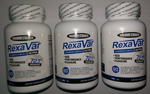 RexaVar - Male Enhancement Supplement - 180 Capsules - 3 Month Supply