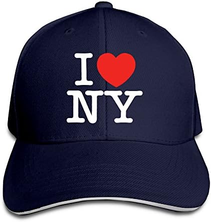 UanQ Novelty Unisex I Love New York Summer Cap Hats Navy