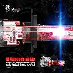 MZS H4 Light Bulb Motorcycle, 8000LM 35W 9003 HB2