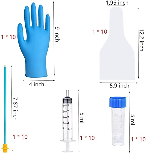 10 Set AI Artificial Insemination Dog Breeding Kit, Canine