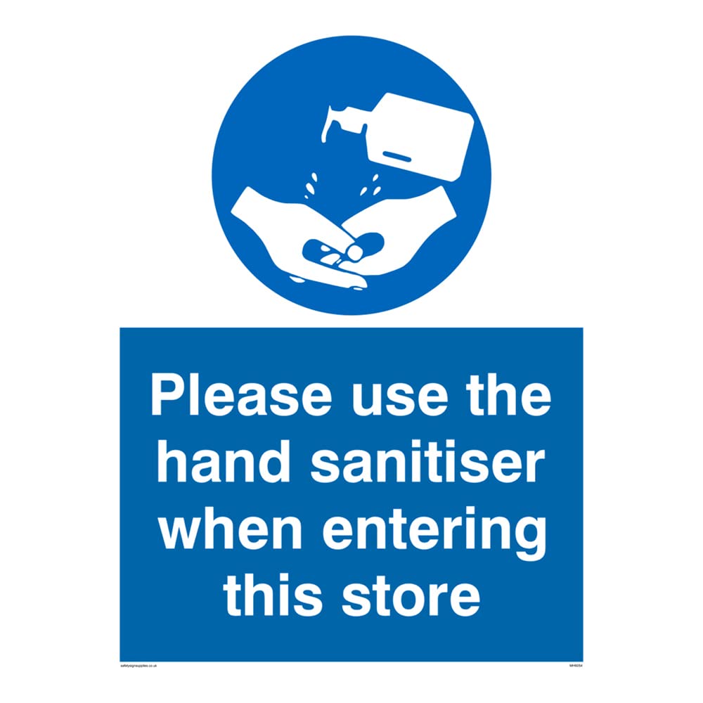Please use the hand sanitizer