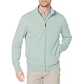 Amazon Essentials Men's Lightweight French Terry Full-Zip Mock Neck Sweatshirt