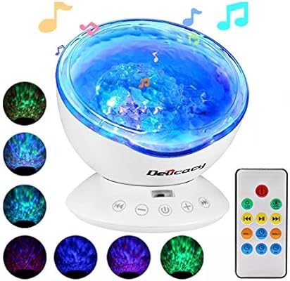 Baby Night Light] Ocean Wave Projector, Delicacy 12 LED Control ...