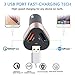 Dison USB Type C Car Charger for Samsung Galaxy S9/S9 Plus/S8/S8 Plus/Note 8-42W 3 Port USB Quick Charge 3.0 Car Charger Adapter with 3 FT 2 in 1 Type C and Micro USB Cable