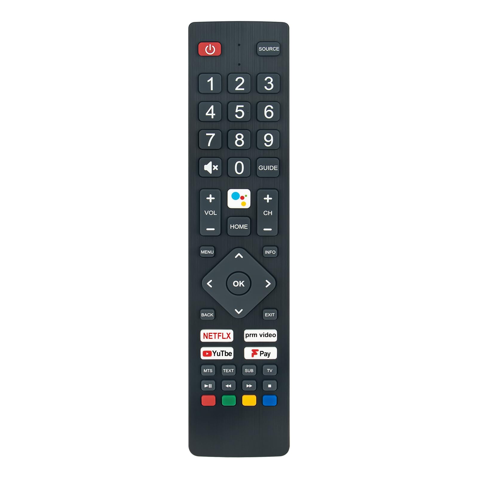 VINABTY POF/RMC/0004 Replace Voice Remote Control Fit for Polaroid tv Remote Control P50UAM2351U P32RAM1071U PA32H4312LEKB Smart HD Ready LED Android TVs