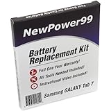 NewPower99 Battery Replacement Kit for Samsung GALAXY Tab 7 with Video Installation DVD, Installation Tools, and Extended Life Battery