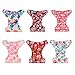 ALVABABY 6 Pack Cloth Diaper with 12 Inserts One Size Adjustable Washable Reusable Diaper Cover for Baby Girls and Boys