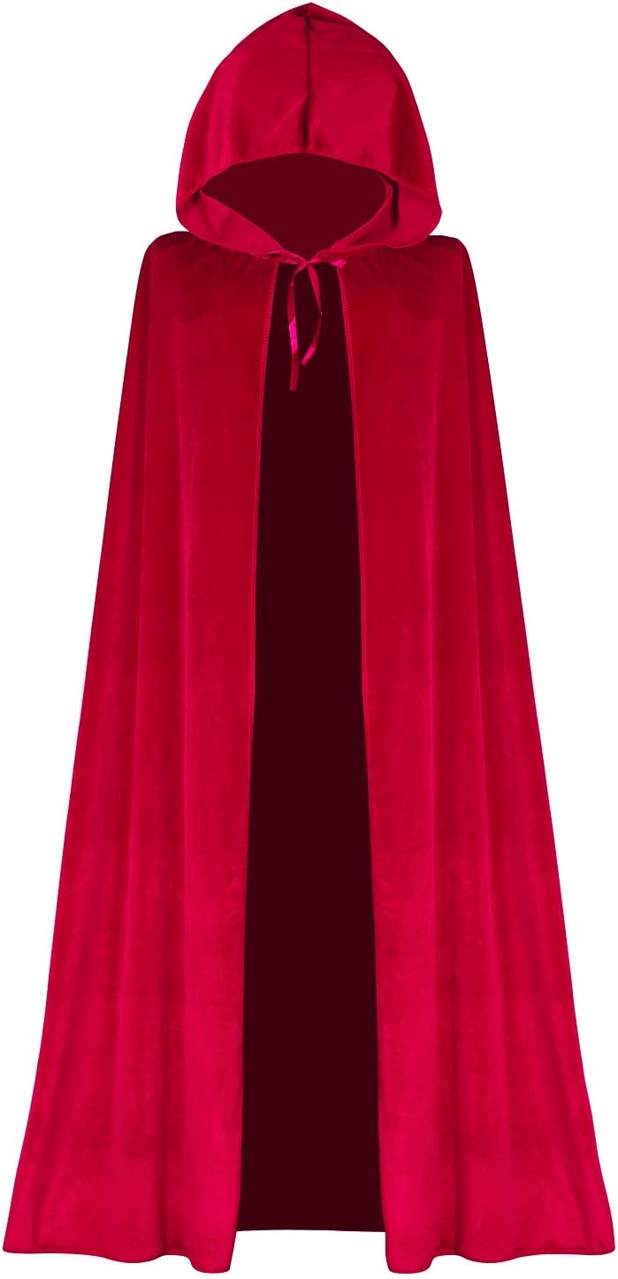 Full Length Cape with Hood Velvet