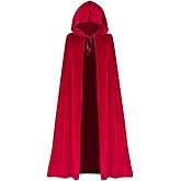 Full Length Cape with Hood Velvet
