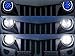 u-Box Jeep Wrangler 7inch Halo LED Headlights w/Blue DRL Angel Eyes for 1997-2018 Jeep TJ JK & Wrangler Unlimited