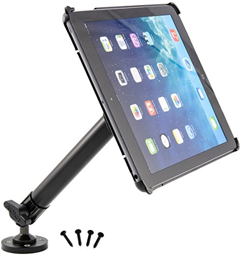 ARKON 10-Inch Custom Fit Heavy-Duty Drill Base Screw Mount with Arm for Apple iPad Air (IPAHD005)