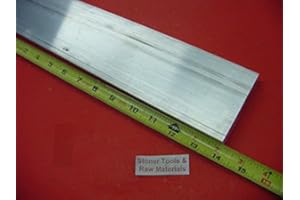 YOOZENA 4 Pieces 3/8" X 2" ALUMINUM 6061 FLAT BAR 14" long .375" T6511 Solid Mill Stock