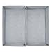 mDesign Soft Fabric Divided Dresser Drawer and Closet Storage Organizer Bin for Bedroom - Holds Lingerie, Bras, Socks, Leggings, Clothes, Purses, Scarves, Lido Collection - 2 Pack - Gray