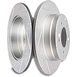 Amazon Com Cciyu Front Rear Drilled Slot Brake Rotors