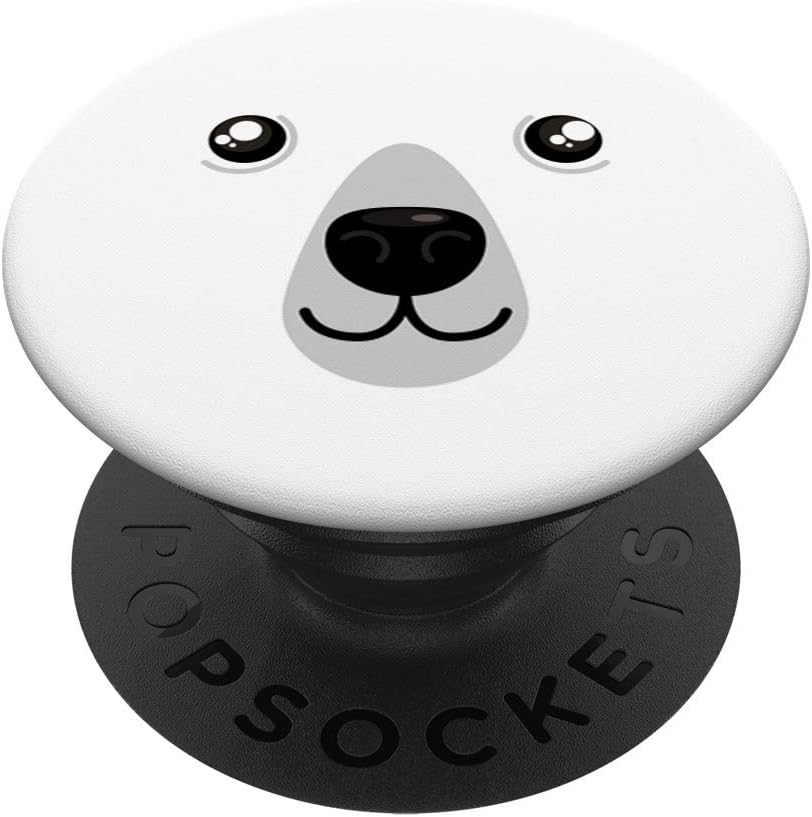 Fuzewear Polar Bear PopSockets Stand for Smartphones and Tablets PopSockets Grip and Stand for Phones and Tablets