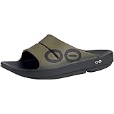 OOFOS, Unisex, OOahh Sport Sandal, Tactical Green, Men 10, Women 12, Medium
