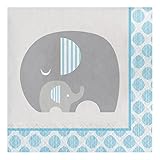Creative Converting 316935 Luncheon Napkins, 6 1/2" x 6 1/2", Blue