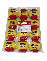 Pelotas de tenis Penn QST 36 - Pelotas de tenis rojas de espuma para jóvenes para principiantes