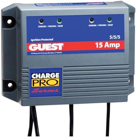 Guest 3 Bank 15 Amp Triple Application Battery Charger 2613A