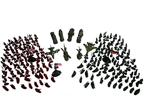 Army Men Play Bucket-soldiers of WWII-Easter Egg Fillers-Over 300 Piece Set