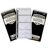 Professional Field Interview Notebook/Incident Notebook - 4" x 8" Spiral Police Notebook for Field Interviews, Incident Reports and More - 140 Pages (3 Pack)