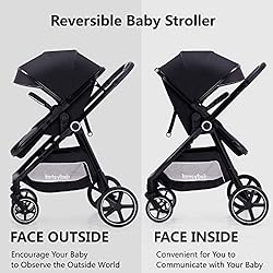 Lortsybab 2-in-1 Baby Stroller with Bassinet Mode
