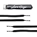 Lace Kings Flat Shoelaces (Black - 36in)