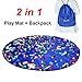 Favofit Toy Storage Bag - Drawstring Backpack for Lego, unfolds as Kids Play Mat or Activity Mat