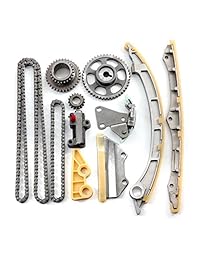 OCPTY Kit de cadena de sincronización tensor guía carraca piñón compatible con 2,4 l Honda Accord Crosstour Acura TSX ILX DOHC K24Z TK10790