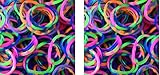 Official Rainbow Loom 600 Ct. Rubber Band Refill PackJelly Assorted TIE DYE [Includes 24 C-Clips!] (2-(Pack))