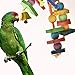 Bird Chewing Toy, Nibbling Keeps Beaks Trimmed, Preening Keeps Feathers Clean, Keeps Physically and Psychologically Fit, Multicolored Wooden Blocks Attract Pet’s Attentionthumb 3