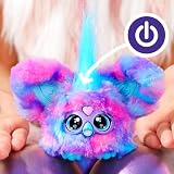 Furby Fur Kpop Princess Furblet Blue Keychain Clip Plush view 10