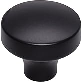 Top Knobs - TK902BLK - Kinney Knob 1 1/2" - Flat Black - Lynwood Collection