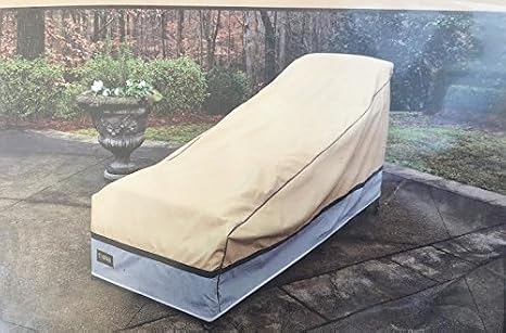 Seasons Sentry Cvp01628 Xl Chaise Lounge Cover Sand Amazon Co Uk Garden Outdoors