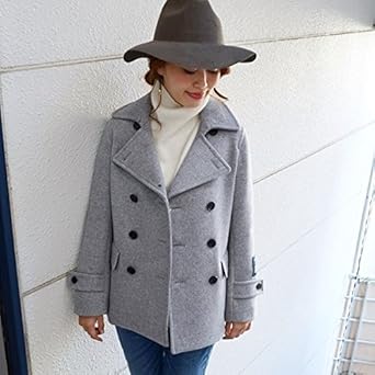 最高かつ最も包括的なpコート グレー レディース 人気のファッション画像