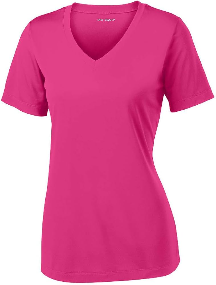 Joe's USA Women's Short Sleeve Moisture Wicking Athletic Shirts Sizes XS-4XL: Clothing