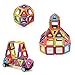 Zoom Brothers Mini Magnetic Block Building Set - 70 Piece Travel Set for Toddlers, Kids, Boys and Girls with Carry Case - STEM Toy - Creative, Fun and Educational