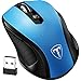 VicTsing MM057 2.4G Wireless Portable Mobile Mouse Optical Mice with USB Receiver, 5 Adjustable DPI Levels, 6 Buttons for Notebook, PC, Laptop, Computer, MacBook - Blue primary