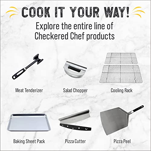 Checkered Chef Baking Sheet with Wire Rack Set Stainless Steel Cookie