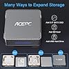 ACEPC Mini PC,Intel Celeron N3350,4GB DDR3 64GB eMMC,Windows 10 Pro Mini Computer Desktop,Support 2.5'' SATA SSD/HDD…