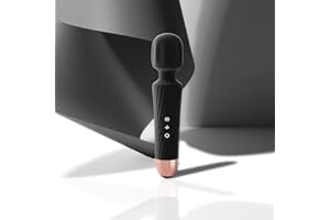 Gladay Personal Massager - 3 Hrs Run Time & Quiet Powerful Motor - Deep Tissue Back Massage for Athletes for Pain Relief, Waterproof Cordless Massagers Handheld with 20 Speeds 8 Patterns (Black)