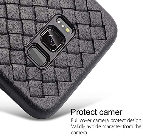 Random Gadgets™ Premium Braided Leather Weave Pattern Luxury Silicon Back Case for Samsung Galaxy A8 / A8 Plus, S8 / S8 Plus, S9 / S9 Plus, Note 8, Note 9 (Galaxy S8)