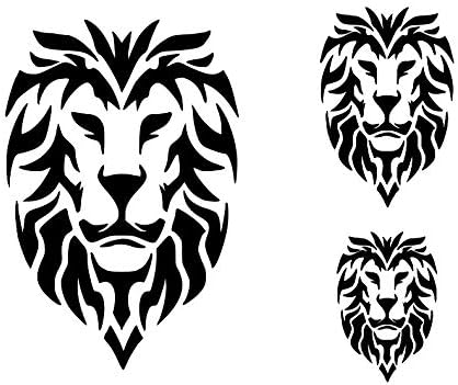 Mixed Media - LION 3 Sizes Head Cat Wildcat King Of The Jungle 8.5