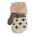DZT1968 1 Pair Winter Baby Cute Thick Gloves Mittens With String (0-12 Months) (Beige)