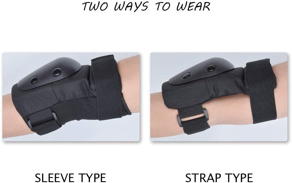 LANOVAGEAR Knee Elbow Pads with Wrist Guard Adjustable Toddler to Adult 6PCS Protective Gear Set for Multi Sports Cycling Bicycle Skateboarding : Sports & Outdoors