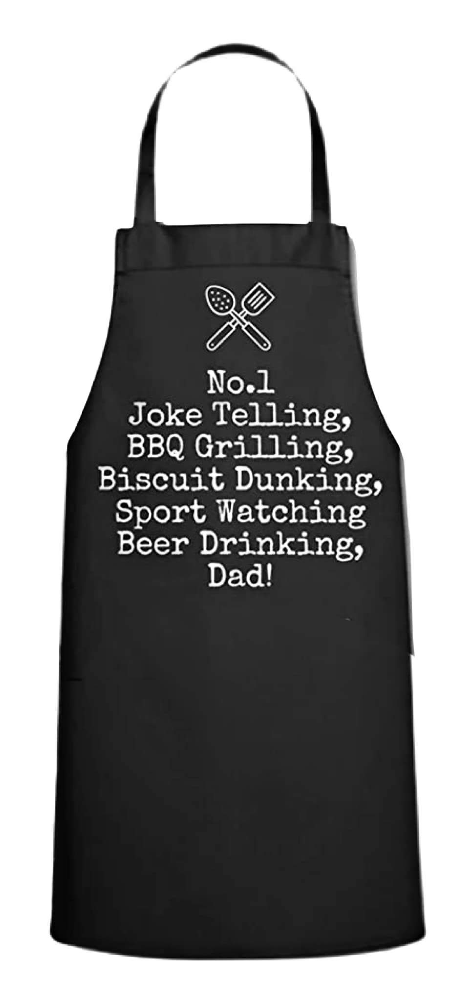 eBoutik - Novelty BBQ Cooking Apron with Convenient Front Pocket For Dad - Funny Joke Gift for Father - Joke Apron for Garden Party, Summer, Cooking, Birthdays etc