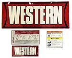 Western Snow Plow P/N 28547, Factory Original Uni-Mount Decal, Label, Sticker Kit
