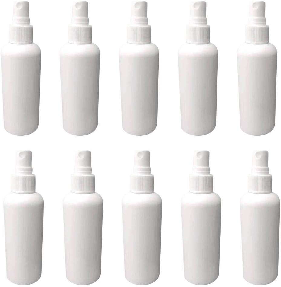 knowledgi 10PCS 50ml Small Spray Bottle Plastic Travel Atomiser Bottle Set Refillable Liquid Containers for Make-up Cosmetic Hair